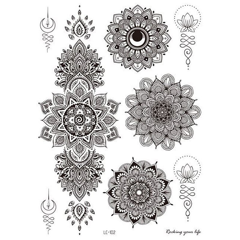 Schablonen für Henna